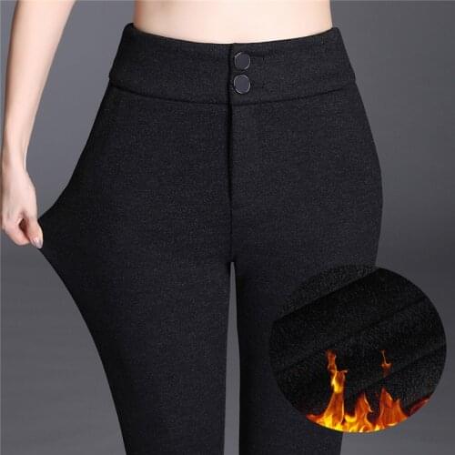 2020 Autumn Winter thick Warm Pants Women Plus Size Velvet Casual Pants Elastic Waist Womens Velvet Pants Korean Trousers