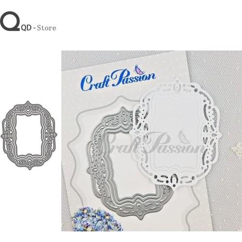 Oval Pattern Border Cutting Dies Stamps Dies Scrapbooking Mold Cut Handmade Tools DIY Craft Decoration 2021 New Metal Dies