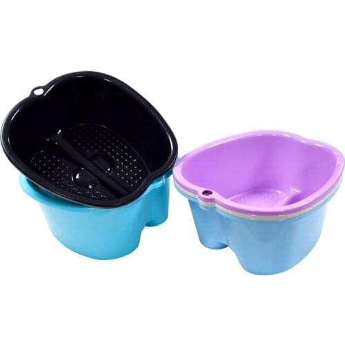 Plastic Large Foot Bath Spa Tub Basin Bucket for Soaking Feet Detox Pedicure Massage Portable 85LA