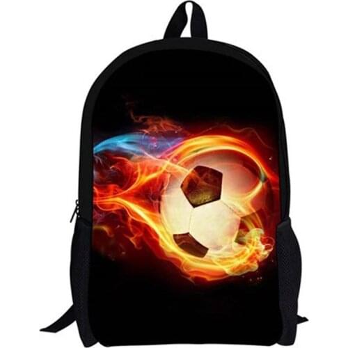 Hot football Custom pattern Childrens School Backpack Kids School Bags Custom Cartoon Animal Design Teenagers Book-Bags Set
