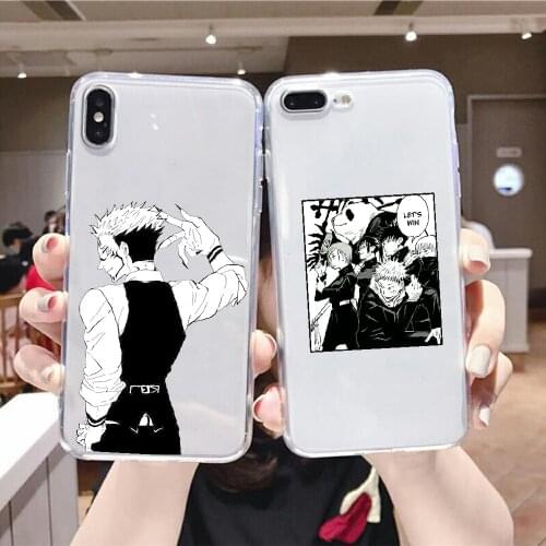 Jujutsu Kaisen Ryomen Sukuna Itadori Yuji Phone Case For Huawei P Mate P10 P20 P30 P40 10 20 Smart Z Pro Lite 2019 transparent