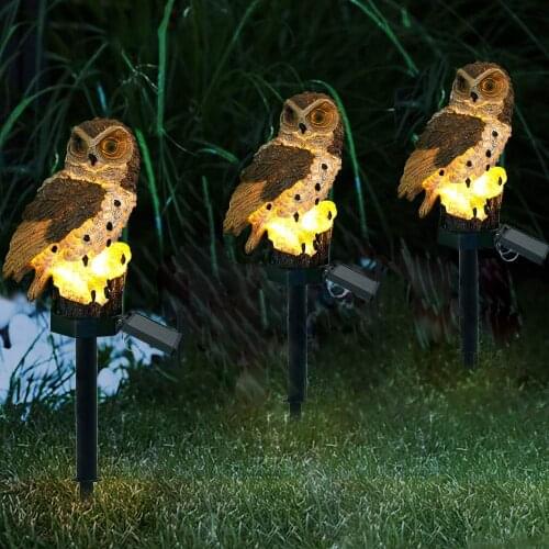 Owl Solar Light Outdoor Solar Garden Lights Waterproof Solar Stake Light LED Solar Lamp for Path Lawn Yard Garden Home Decor
