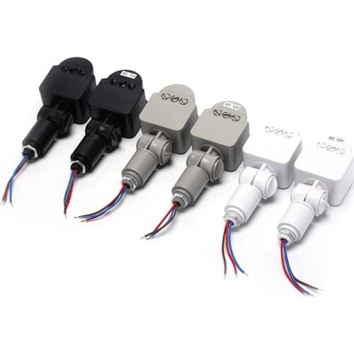 1PCS Outdoor Motion Sensor 220V 12V Wall Light Lamp LED PIR Infrared Motion 180 Degree Rotating Switch Sensor Detector 3 colors