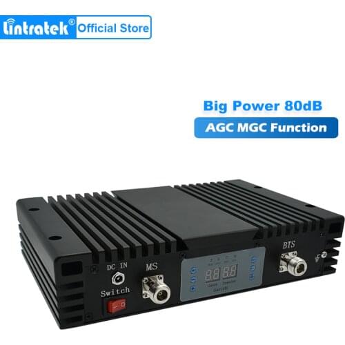 80db 30dBm Lintratek EGSM 900MHz Signal Repeater E900 Cell Phones Signal Booster AGC MGC EGSM Mobile Phone Signal Amplifier #35