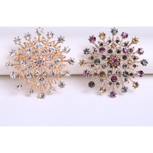 Fashion Temperament Plant Tree Leaf Flower Rhinestone Brooches Colorful Brooches For Women Jewelry Decors Lady Brooch