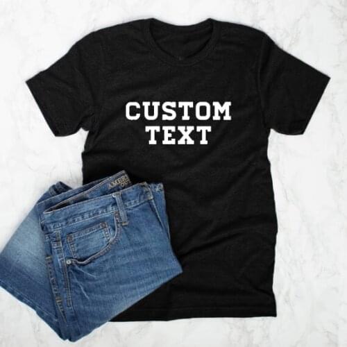 Womens Casual Slogan Grunge Tee Custom Text Funny Letter T-Shirt Custom Letter Tops Fashion Clothing Trendy Outfits Shirts