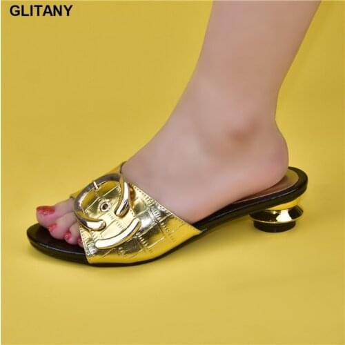 Luxery Shoes Women Shoes for Wedding Women Italian Women Wedding Low Heel Plus Size 43 Open Toe Shoes New Fashion Design