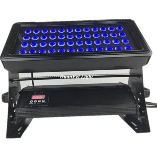 1pcs +roadcase outdoor led city color wash lyre outdoor waterproof lighting 48x10w 4in1 led wall wash lyre