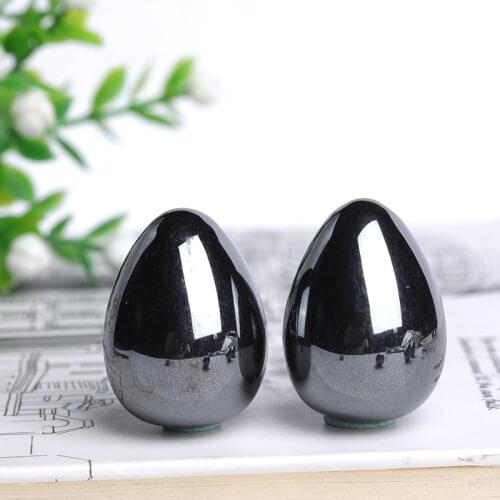 1PC Natural Terahertz Egg Mineral Stone Crystal Mineral Teaching Specimen Gem Ornaments Stone Healing Health Care Massag Gifts