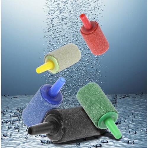 10Pc Aquarium Pond Cylinder Bubble Air Stone Fish Tank Aeration Aerator Diffuser
