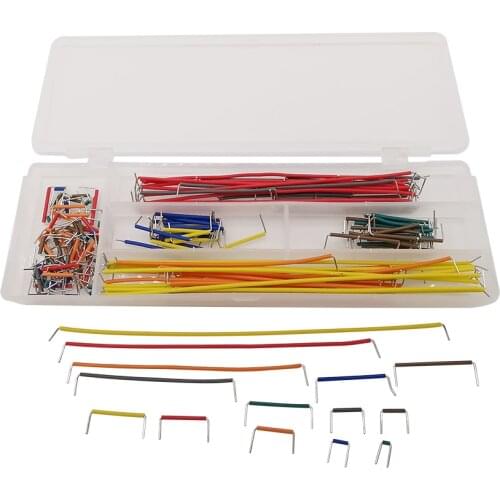140Pcs/Box U Shape Breadboard Jumper Cable Wire Solderless Breadboard Jumper Wires Kit for Arduino PCB Bread Board DIY