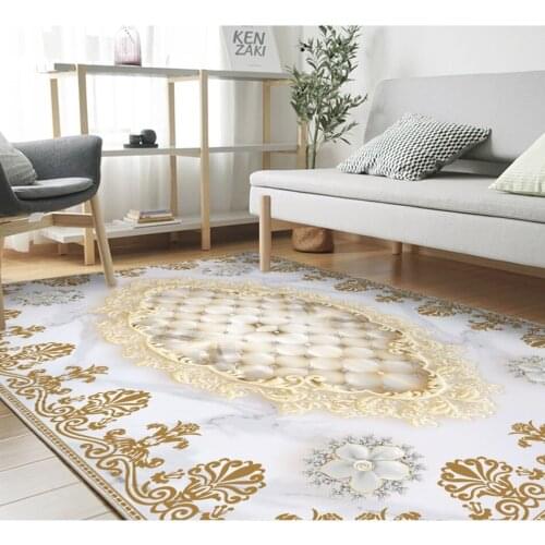 3d flooring papel de parede 3d wallpaper European retro diamond luxury pattern soft bag home bedroom floor