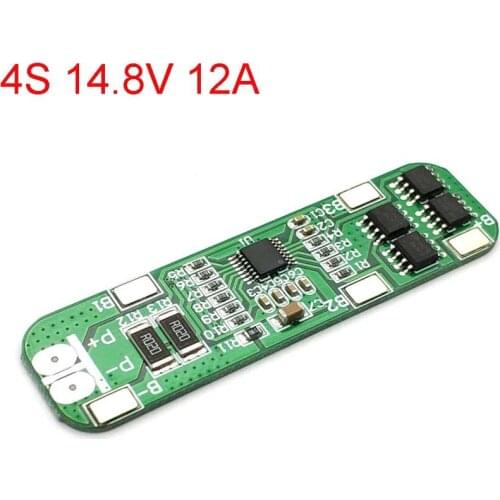 4S 12A 14.8V 16.8V 18650 Lithium Battery Protection Board 4 Cells Li-ion Lipo Polymer Charger Protection BMS/PCM/PCB Module