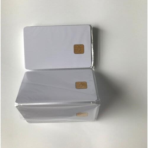 500PCS/Lot Printable Blank Contact PVC Smart IC Card with Sle/FM4428 Chip For Epson/Canon Inkjet Printer