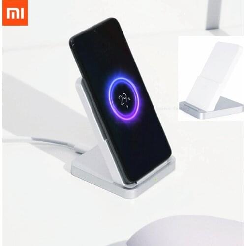 100%New Xiaomi Vertical Air-cooled Wireless Charger 30W Max 19V 1.6A For Xiaomi Mi9 MiX 2S Mix 3 Qi EPP10W For IPhone XS XR XS