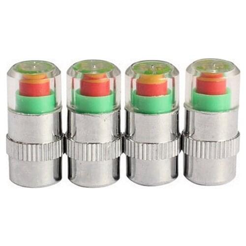 4pcs/Lot 2.4 bar 36PSI tire pressure Tyres car tire Monitor pressure gauge Cap Sensor Indicator 3 Color Alert air pressure gauge