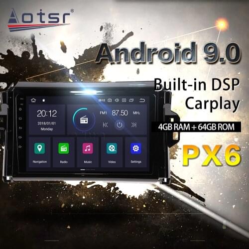 For Toyota Hilux 2015-2018 Car Multimedia Radio Player Stereo Android 9 DSP 9 inch IPS Screen Audio build in DSP Navi head unit