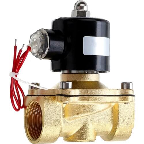 1/2 3/4 1 Inch 12V Electric Solenoid Valve Pneumatic Valve for Water Air Gas Brass Valve Air Valves