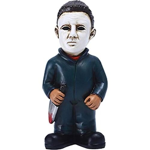 Halloween Scary Horror Props Ornament White-faced Resin Desktop Crafts For Gifts Home Party Props Supplies Event Party Decor