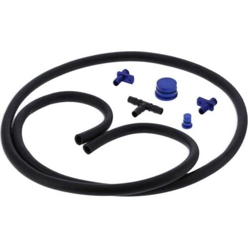 Diesel Reroute Kit PVC Blue Vehicle Modification Fit for GM Duramax 6.6L 2004.5-2010 Engine Accessories