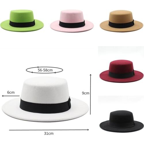 Men Fedoras Mixed Colors Jazz Hats Cowboy Hat For Women Winter Warm Cap White Black Bowler Hat Wholesale 2020