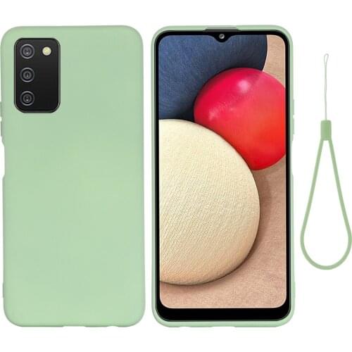 Liquid Silicone Soft Back Cover For Samsung Galaxy A03S Case Capa for Samsung A12 A22 A32 A42 A52 A72 A82 5G Quantum 2 Case