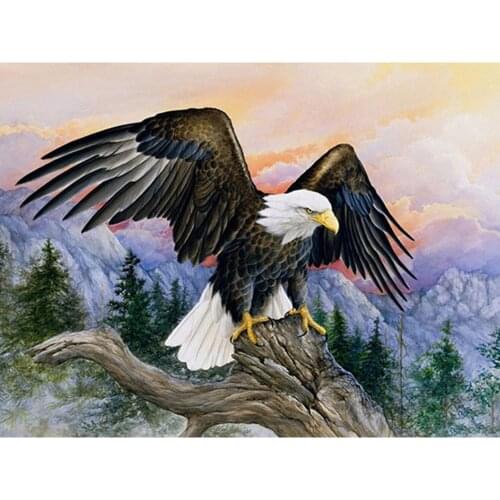 Animal Eagle DIY 11CT Cross Stitch Embroidery Kits Needlework Craft Set Cotton Thread Printed Canvas Home Decoration On Sale