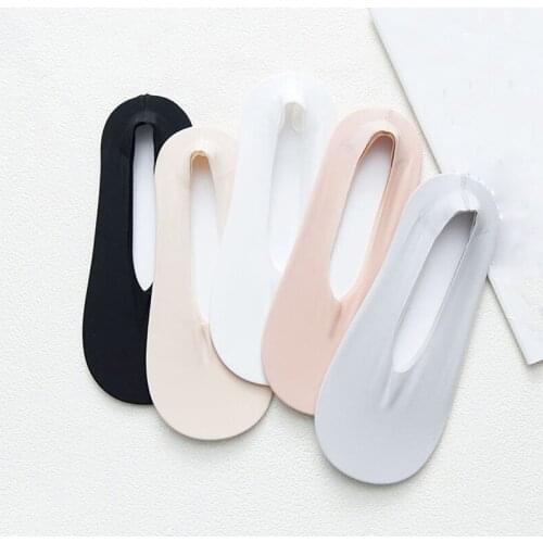 2021 Invisible Socks Womens Popsocket Summer Lace Flower Low Socks Female No Show Socks Non-slip Boat Socks