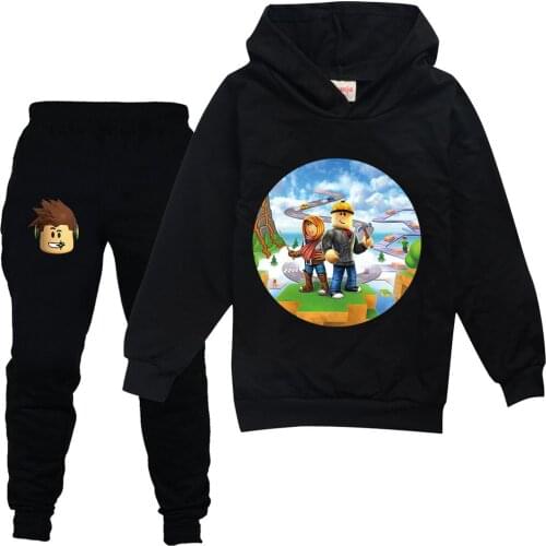 2021New Kids Tracksuit Boys Clothes Set Robloxing Hoodies and Pants Teenage Sportwear Clothing Battle Royale Sport Suit for Girl