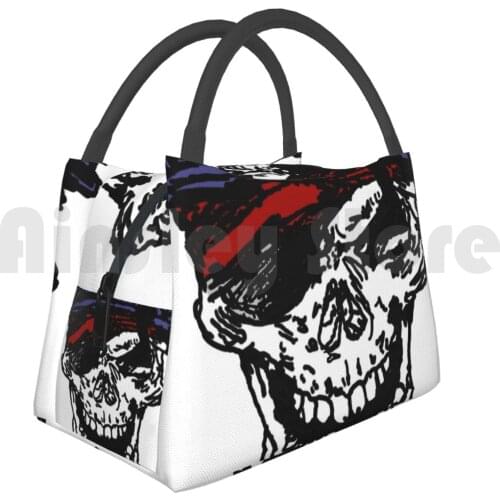 Portable Insulation Bag An Undead Sailor Man Sea Captain Skull Pirate Red Laugh Laughable Eyepatch Undead