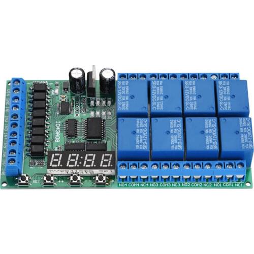 Frequency converter converter DC 12V 8CH LED Multifunction Digital Delay Time Cycle Timing Relay Switch Module dc dc