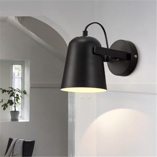 Simple Loft Style Iron Adjust Wall Sconce Modern LED Wall Light Fixtures Home Bedroom Rotate Bedside Wall Lamp Indoor Lighting