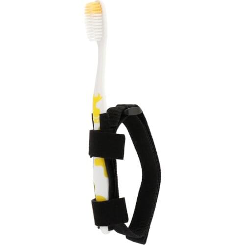 Hand Strap Cuff Toothbrush for Hand Tremors Arthritis Elderly Daily Living, Adaptive Utensil for Children