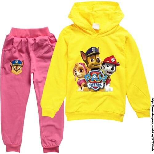 PAW PATROL Children Spring Autumn Leisure Clothes Boys Girls Hoodies Sweat Sets Baby Print Christmas Costume