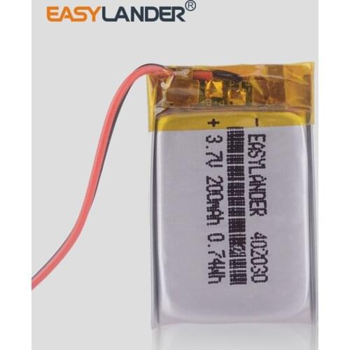 3.7V 200mAh Li ion Polymer battery Replacement For Fitbit Blaze 402030 bracelet MP3 Smart Speaker