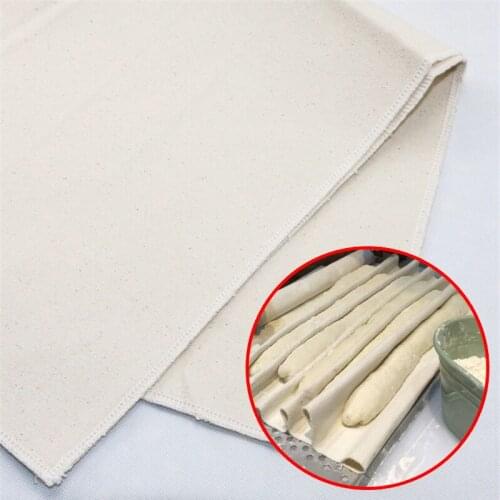 Thick Fermented Linen Cloth Baguette Baking Mat Pastry Bakers Couche Proofing Cloth Proofing Dough Bakers Pans Bread cloth