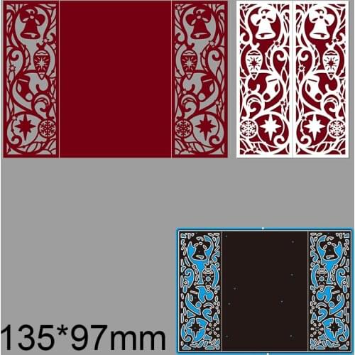 Cutting Dies Creative Hollow Flower Card Template New for Decoration Scrapbooking Stencil Paper Craft Album Template 135*97mm