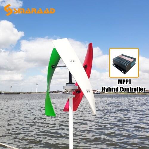 Ture Power 600W Vertical Wind Turbine 12V 24V 48V Maglev Coreless Wind Power Generator Free Energy Windmill With MPPT Controller