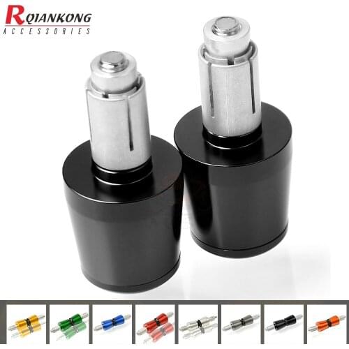 Universal 22mm Aluminum Motorcycles Hand Grip Ends Hand Bar Ends For moto morini MV Agusta F4 1000RR Suzuki GSX R600 R750 R1000