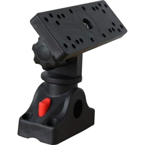 Universal Marine Electronic Fish Finder Mount Fishfinder GPS Plate Rotating Boat Supporter