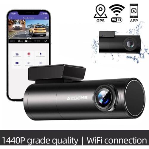 Dash Cam 2K Smart Car DVR Dual Camera GPS Wifi APP Control Dashcam 1440P HD Night Vision Car Camera Video Recorder G-sensor