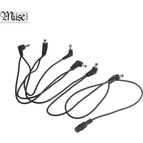 Vitoos 6 Ways Electrode Daisy Chain Harness Cable Copper Wire for Guitar Effects Pedal Power Supply Adapter Splitter