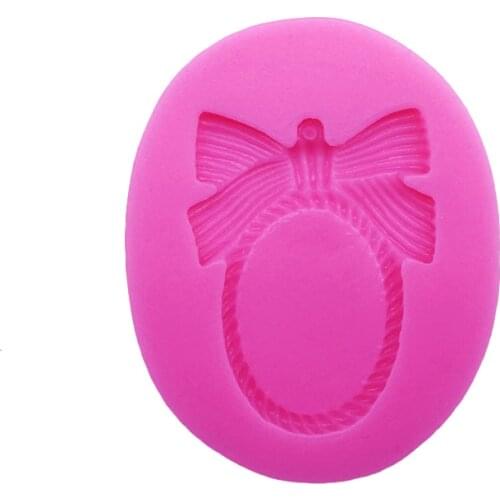 Mirror Bow Shape Silicone Mold Sugarcraft Chocolate Cupcake Baking Mold Fondant Cake Decorating Tools