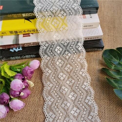 S2093*10CMset Elastic Lace Fashion Multi-color Nylon Cotton Eyelash Lace Fabric Small Side Womens Underwear Lace Accessories