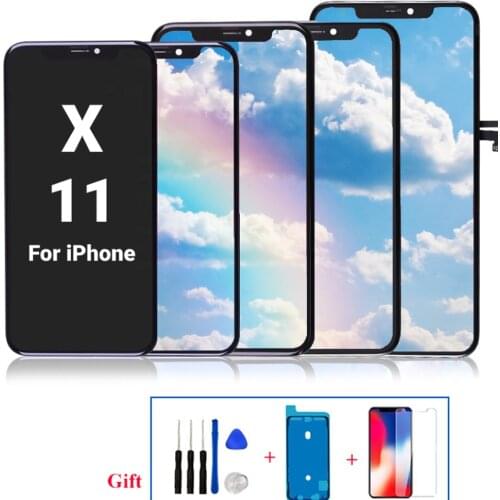 100% test High Quality Little Crush OLED For iPhone X XS XR Display For iPhone X Display Touch Screen Assembly Digitizer