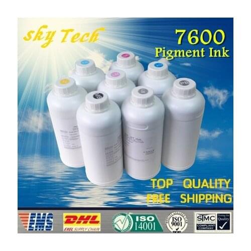 1000ML*8pcs Pigment ink suit for Epson 7600 and Flatbed Ink Jet Printer , water proof ink ,Anti-UV , lasting