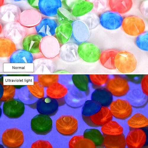 144pcs ss20 Noctilucent Glitter Rhinestones стразы Non Hot Fix Rhinestones Neon Rhinestones Crystal Nail Art Decorations B3847