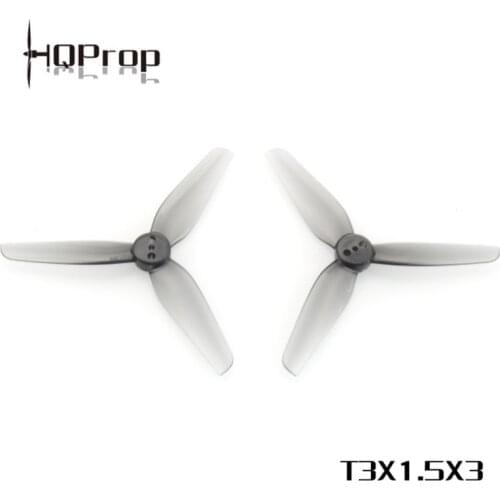 2Pairs HQPROP T3X1.5X3 Grey 3015 3-Blade PC Propeller for RC FPV Racing Freestyle 3Inch Toothpick Cinewhoop Drones