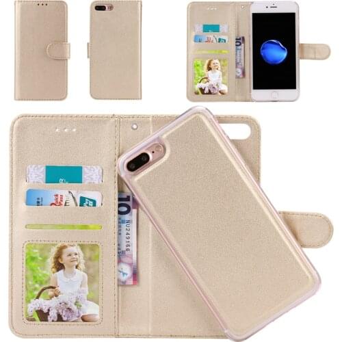 SMILYOU 2 in 1 Leather Protection Phone Case For iPhone X Cover Hard Cover Magnetic Wallet Cases For iPhone 6 6S 7 8 Plus X 10