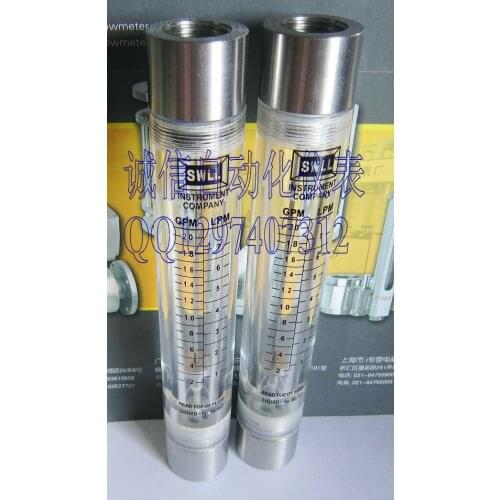 The 4 part thread joints of stainless steel pipe type water meter LZM-15G 0.2-2GPM 1-7LPM